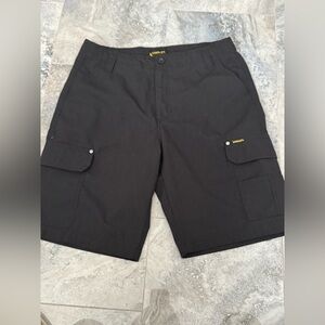Stanley Black Men’s Cargo Shorts with Flap Pockets
